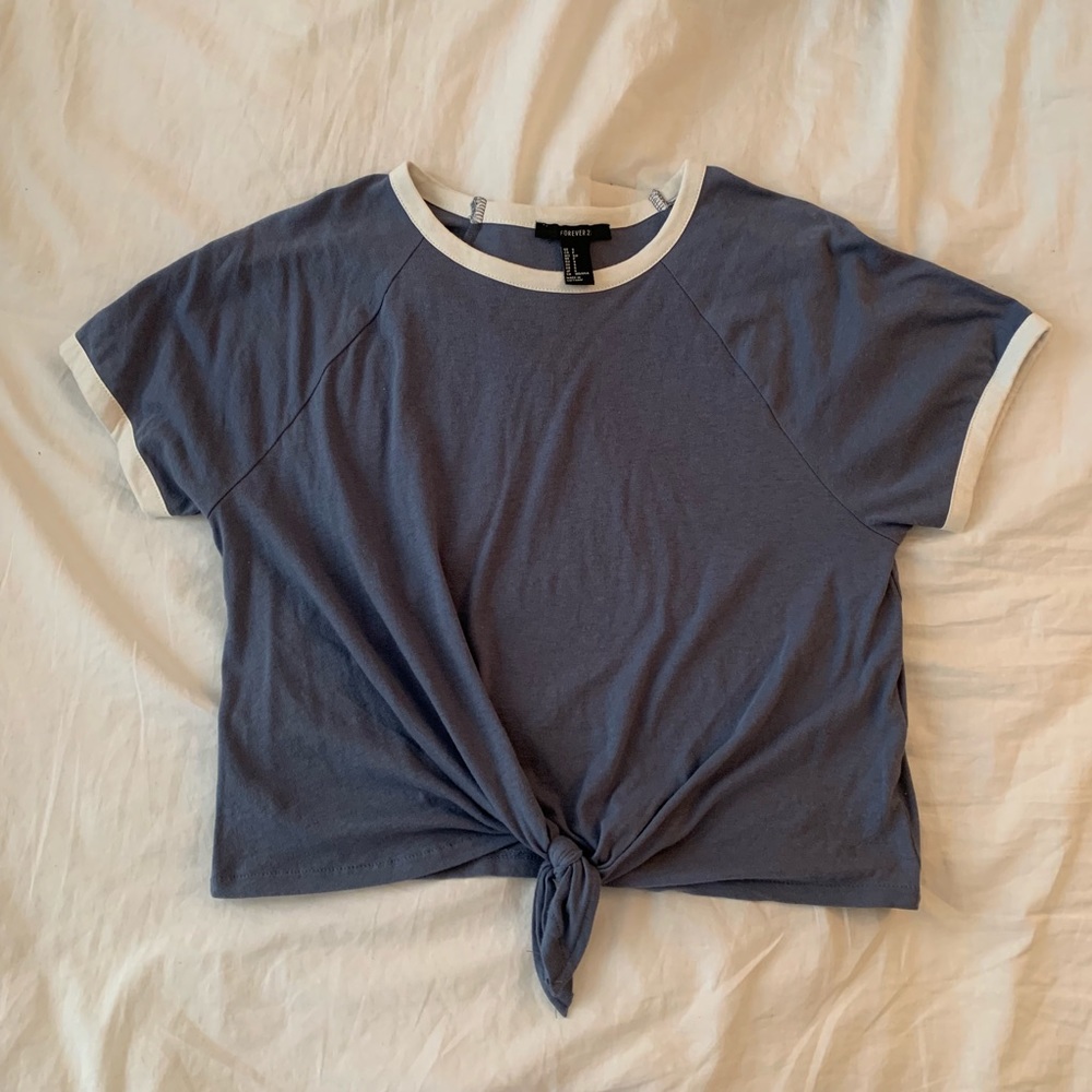 forever 21 front tie top